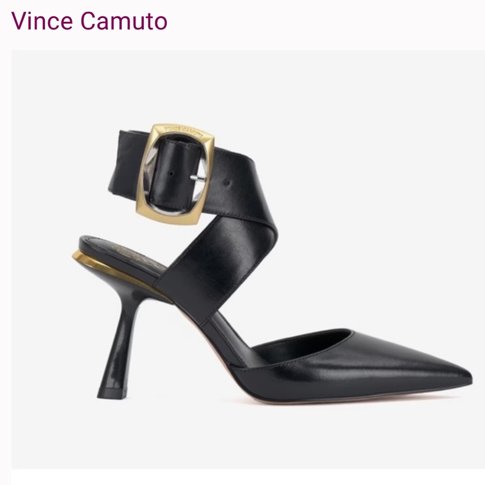 Vince Camuto Black Saffia Shoes NIB sz 9